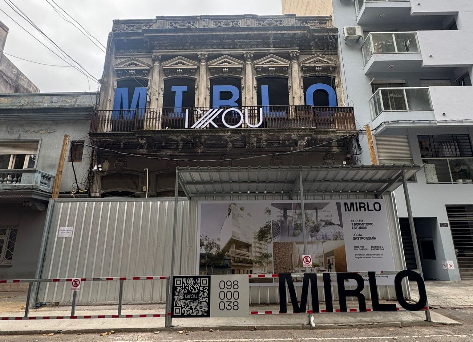 Construction of an IXOU residential project in Montevideo
